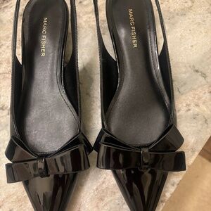 Mark Fisher black patent leather shoes